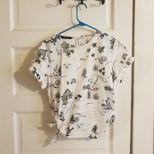 Zara cotton blouse